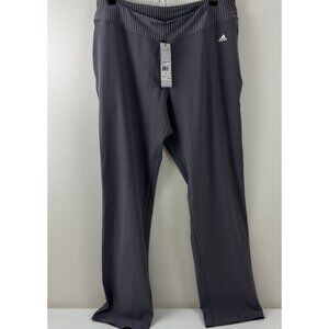 Women’s Adidas Golf Rangewear Pants Gray Size Large Pull On Zipper Pockets